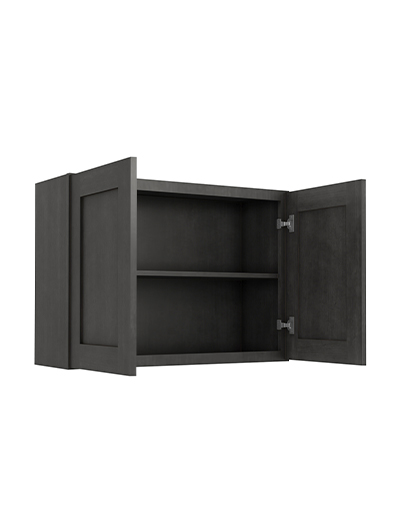 AG-W3324B: Greystone Shaker 33″ Double Door Bridge Wall Cabinet