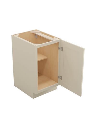SA-B18FH: Shaker Antique White 18″ Single Door Base Cabinet