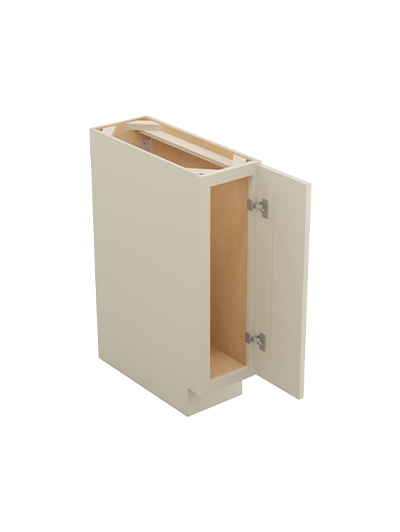 SA-BT9: Shaker Antique White 9″ Single Door Base Cabinet