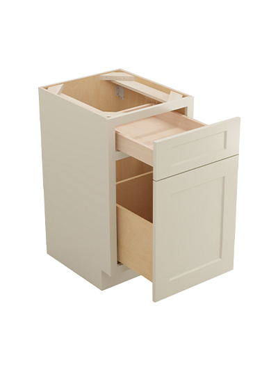 SA-DFB18: Shaker Antique White 18″ Drawer File Base Cabinet