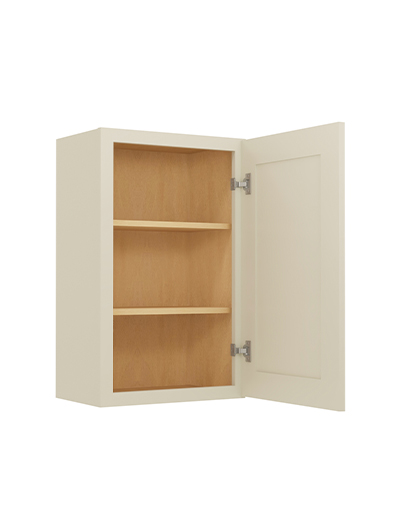 SA-W1830: Shaker Antique White 18″ Single Door 30″ High Wall Cabinet