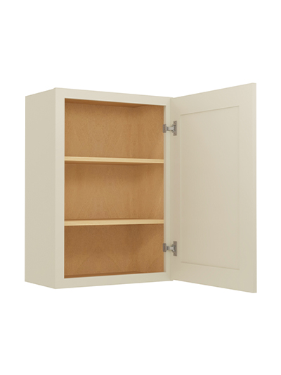 SA-W2130: Shaker Antique White 21″ Single Door 30″ High Wall Cabinet