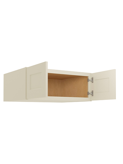 SA-W301224: Shaker Antique White 30″ Wall Refrigerator Cabinets 12″ H (24″ Deep)