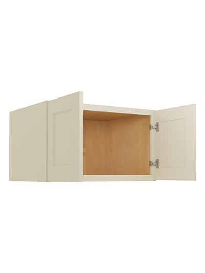 SA-W301824: Shaker Antique White 30″ Wall Refrigerator Cabinets 18″ H (24″ Deep)