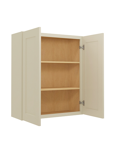 SA-W3036: Shaker Antique White 30″ Double Door 36″ High Wall Cabinet