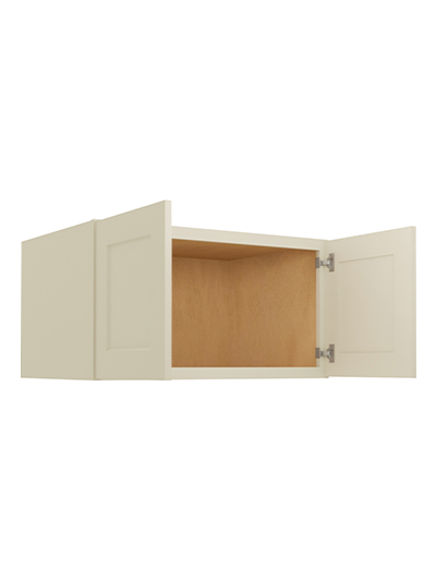 SA-W331824: Shaker Antique White 33″ Wall Refrigerator Cabinets 18″ H (24″ Deep)