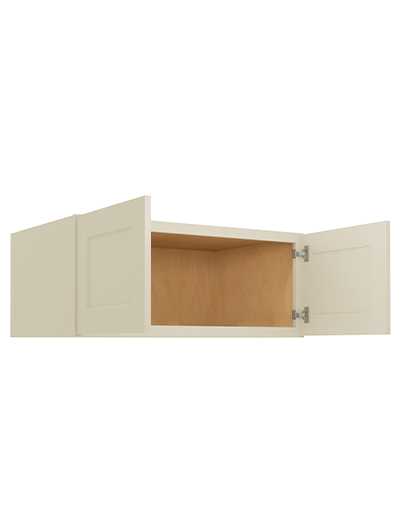 SA-W361524: Shaker Antique White 36″ Wall Refrigerator Cabinets 15″ H (24″ Deep)