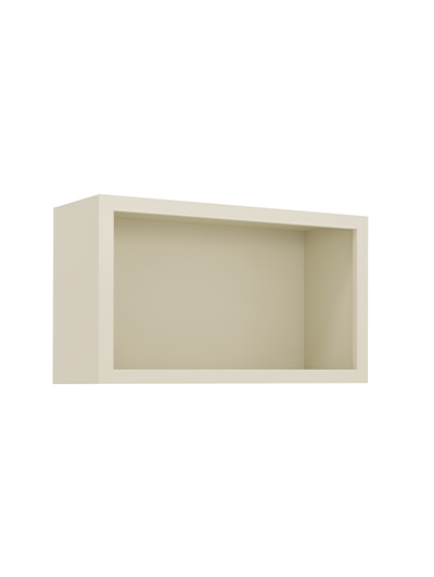 SA-WOC3018: Shaker Antique White 30″ Wall Open Cabinet