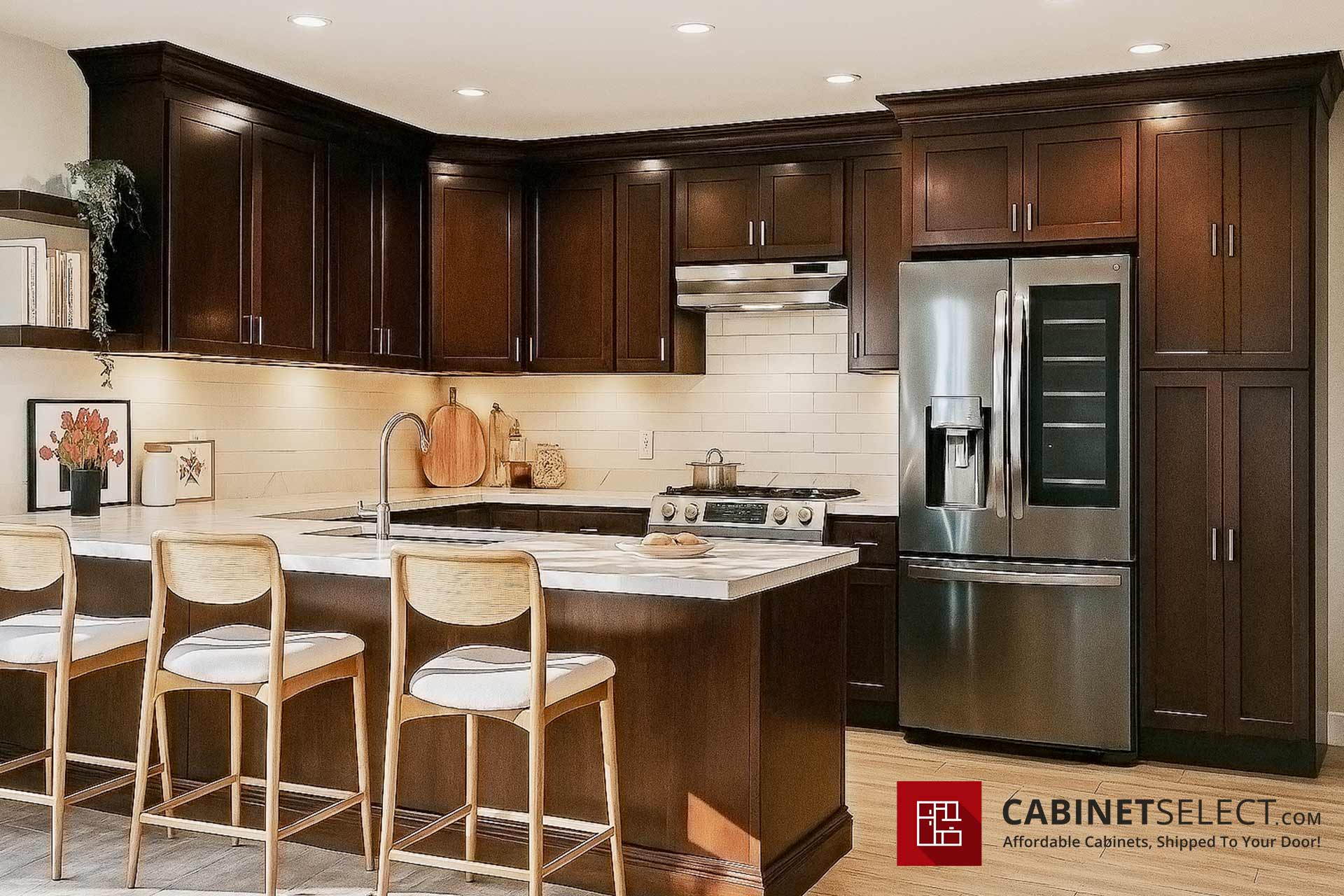Luxor Espresso Cabinets at an apartment project