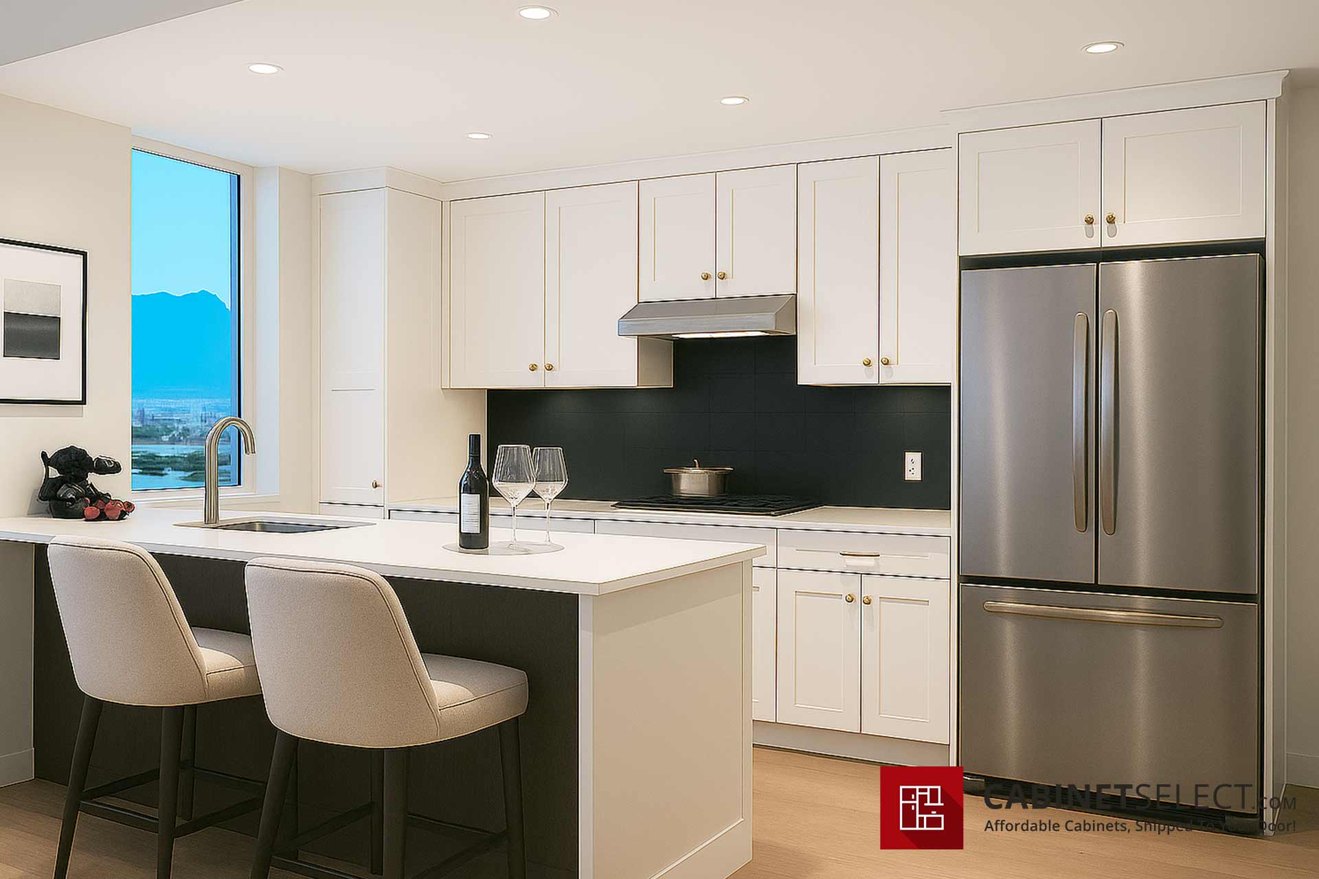 Luxor White ADA Cabinets for Multi Family Projects