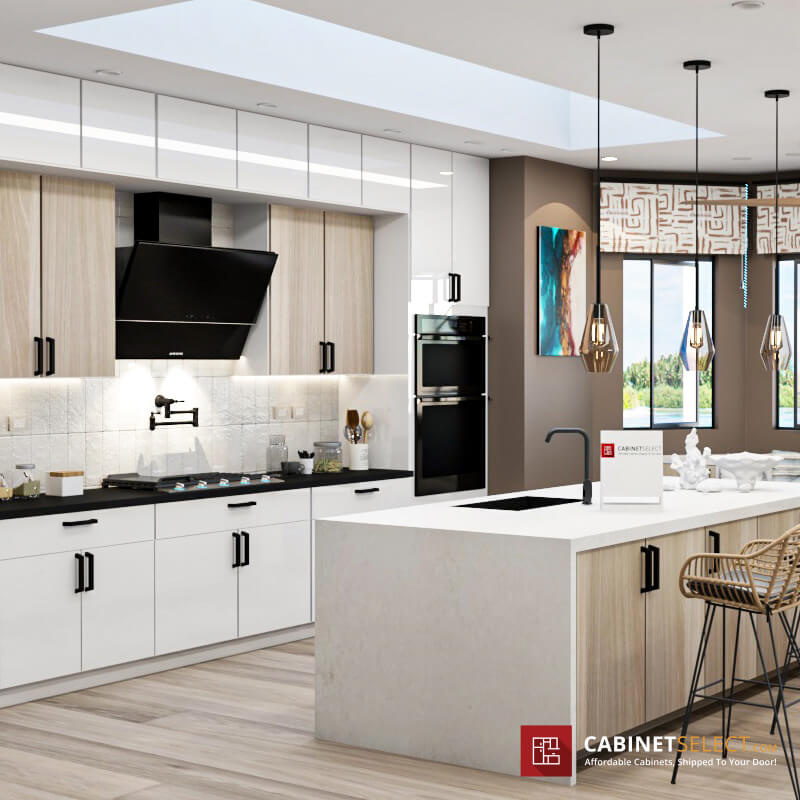 Modern Coastal Kitchen With Clean Lines