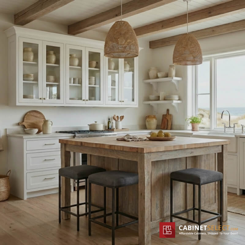 Natural Wood Coastal Kitchen