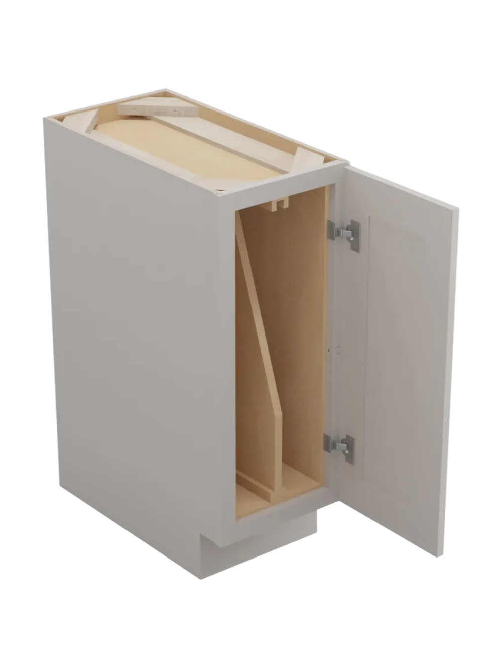 SD-B12FHTD: Shaker Dove 12″ Full Height Door Tray Divider Base Cabinet