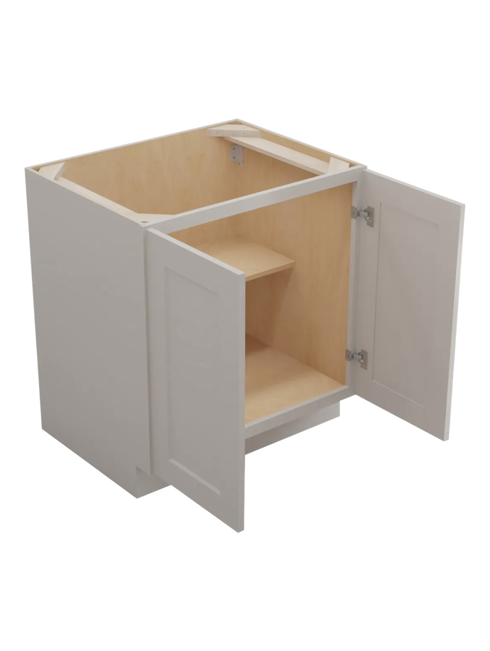 SD-B30FH: Shaker Dove 30″  Double Door Base Cabinet