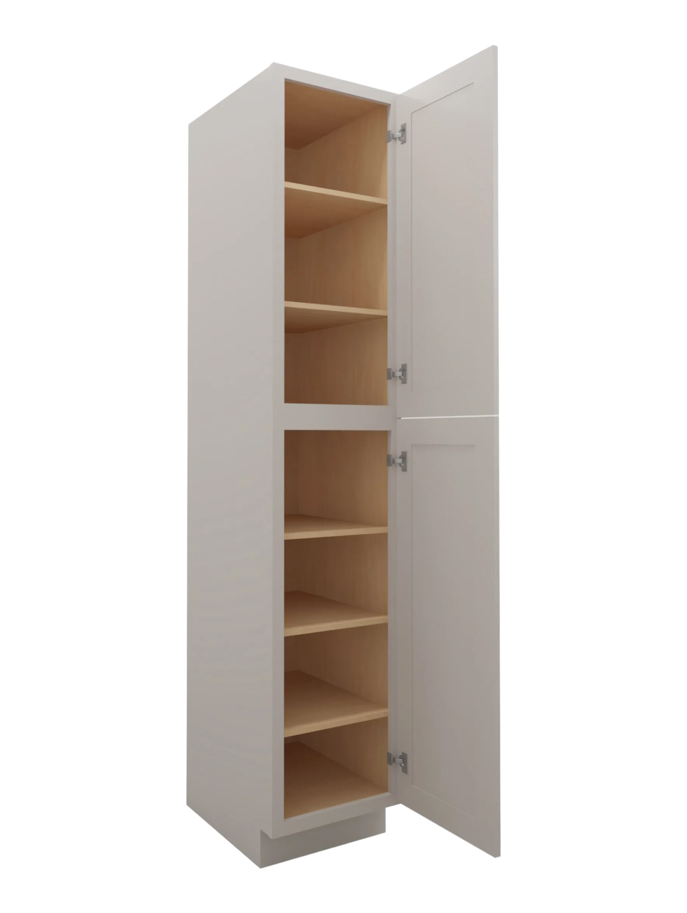 SD-U189024: Shaker Dove 18″ Utility Cabinet Two Doors 90″ H