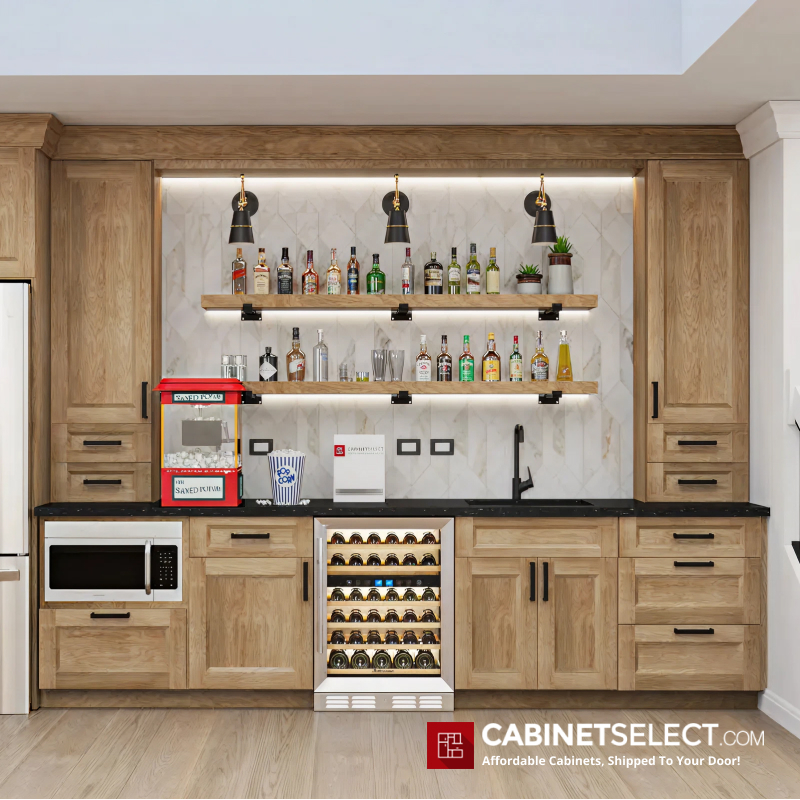 Wood Cabinets Kitchenette