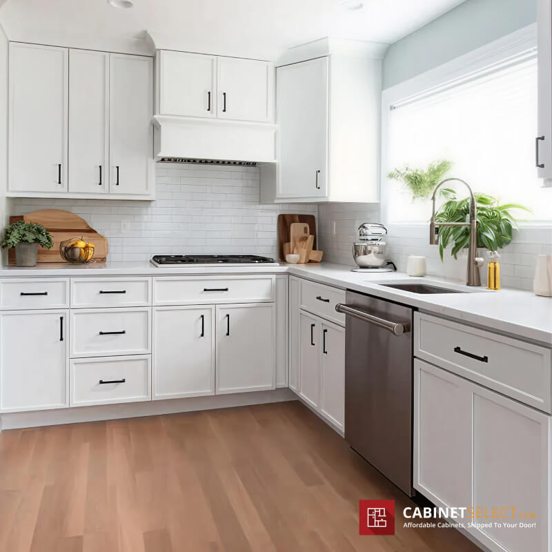 Avalon Slim Shaker White Cabinet