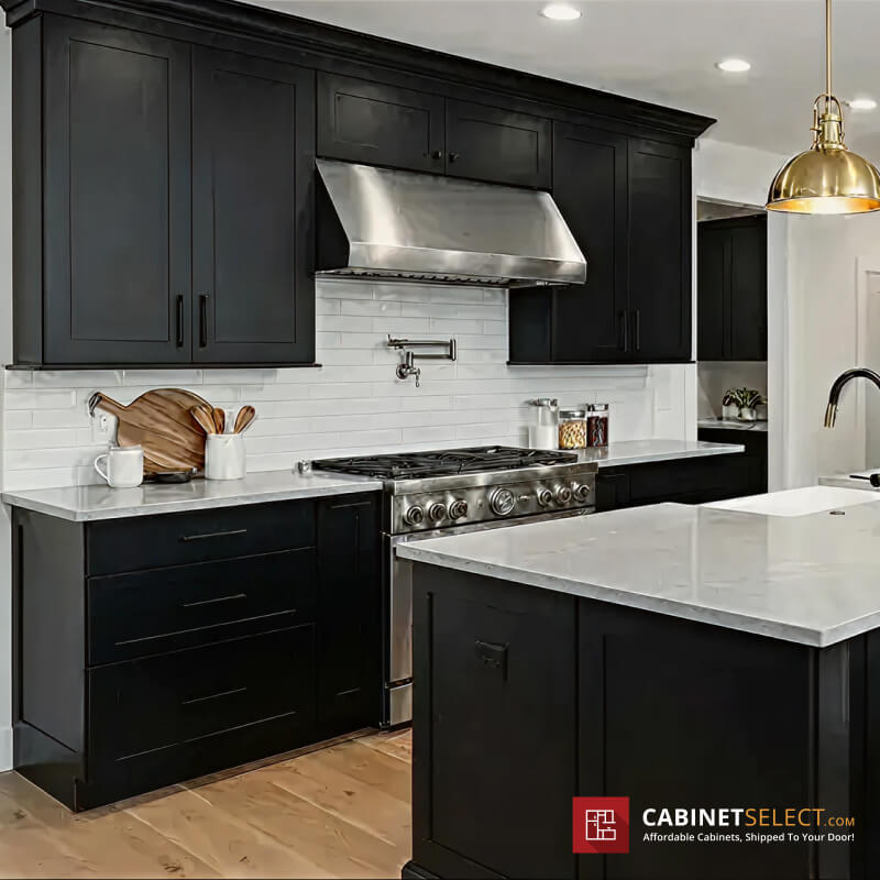 Black Shaker Cabinet