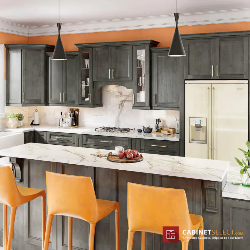 Double Shaker Smoky Grey Cabinet