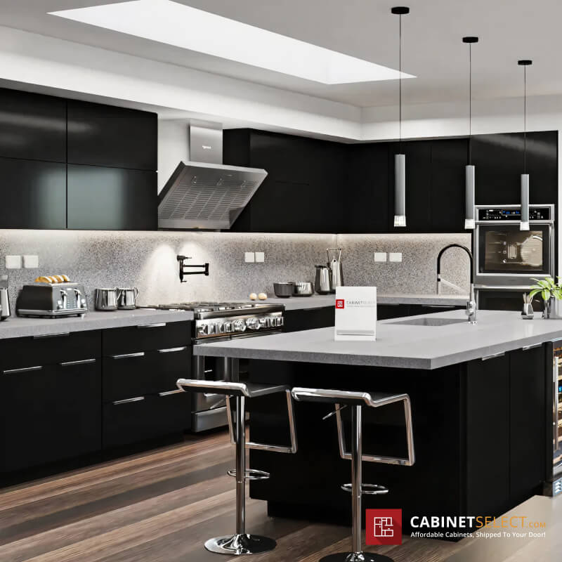 Euro Gloss Black Cabinet