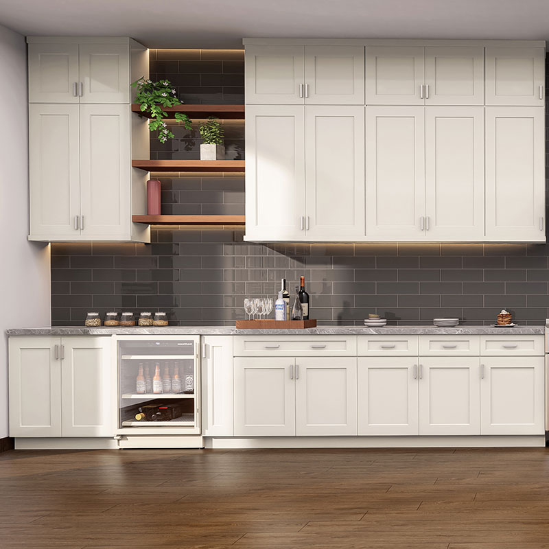Cream White Shaker Base Cabinets