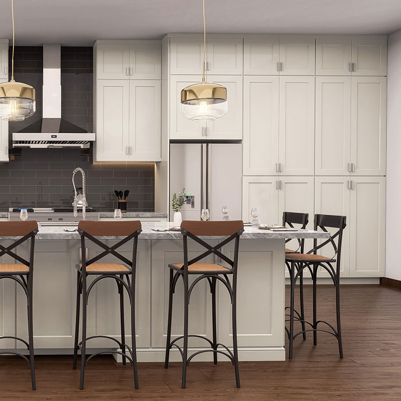 Cream White Shaker Kitchen Cabinets