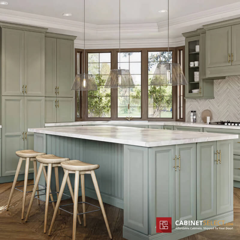 Oxford Green Cabinet