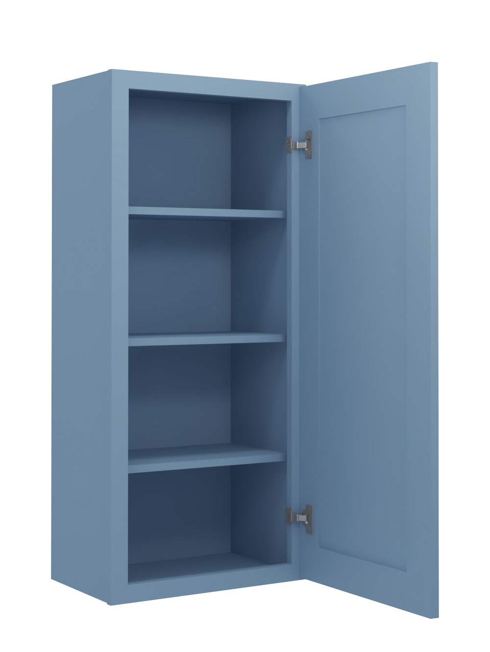 AX-W1842: Xterra Blue Shaker 18″ Single Door Wall Cabinet