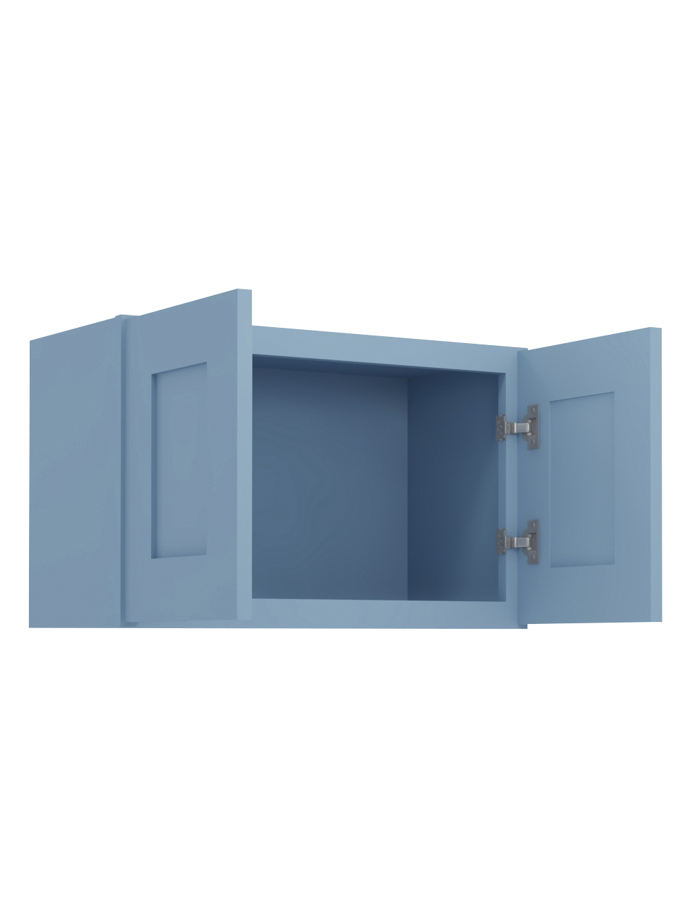 AX-W2415B: Xterra Blue Shaker 24″ Double Door Bridge Wall Cabinet