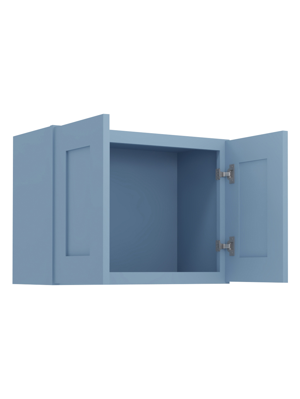 AX-W2418B: Xterra Blue Shaker 24″ Double Door Bridge Wall Cabinet