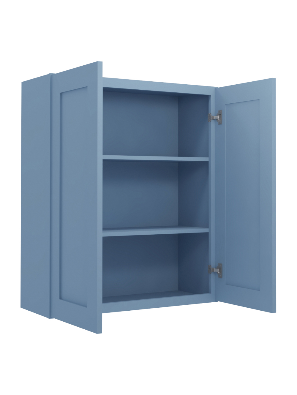 AX-W3036B: Xterra Blue Shaker 30″ Double Door Wall Cabinet
