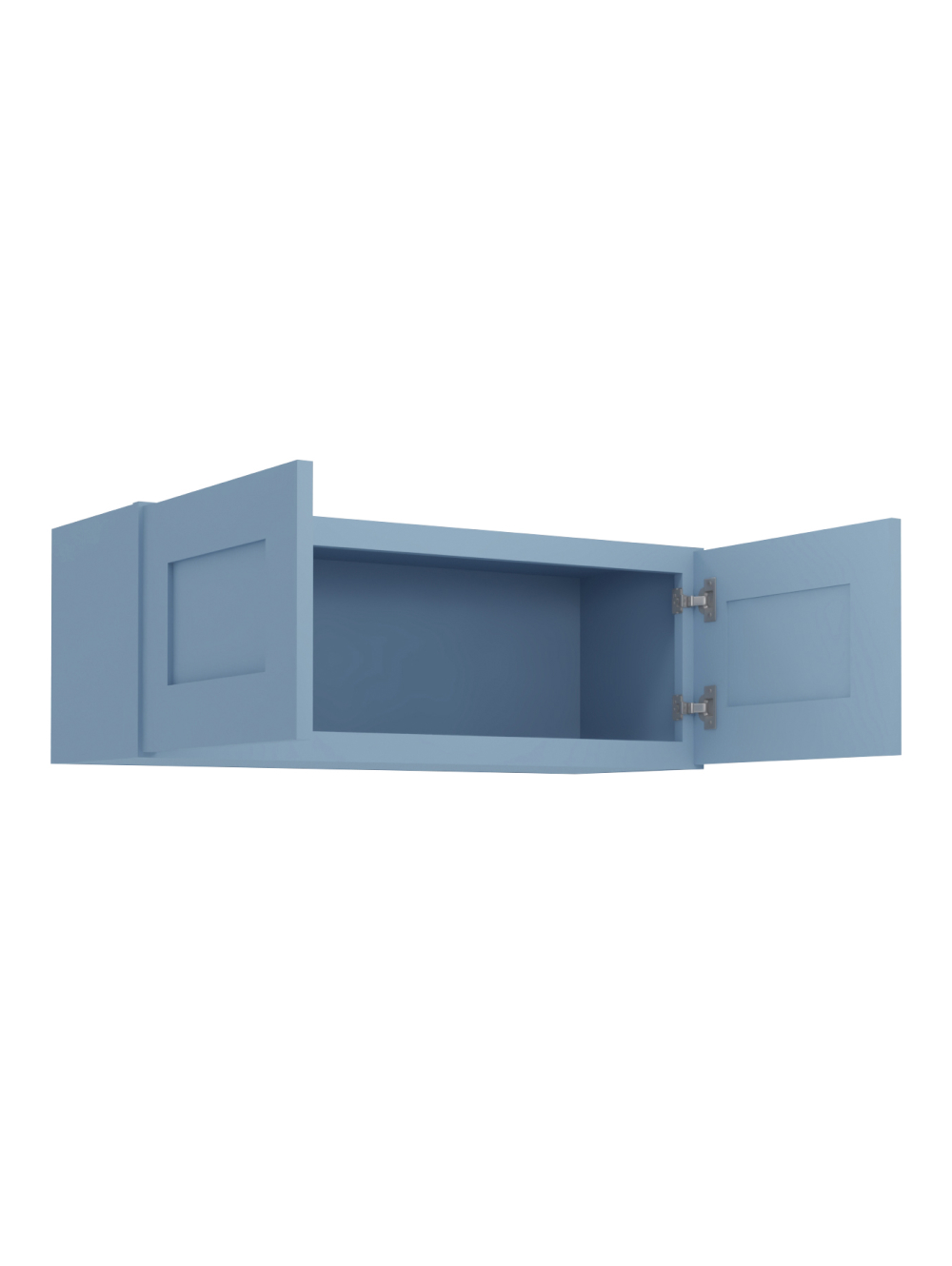 AX-W3312B: Xterra Blue Shaker 33″ Double Door Bridge Wall Cabinet