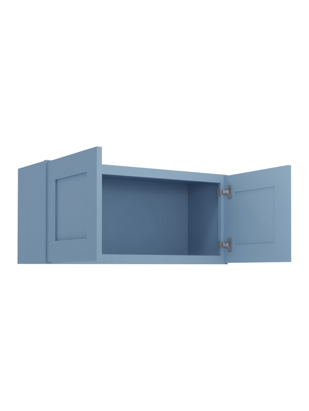 AX-W3315B: Xterra Blue Shaker 33″ Double Door Bridge Wall Cabinet