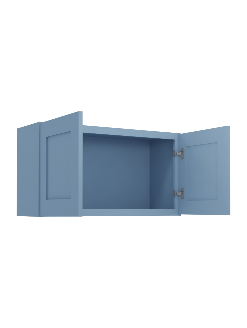 AX-W3318B: Xterra Blue Shaker 33″ Double Door Bridge Wall Cabinet