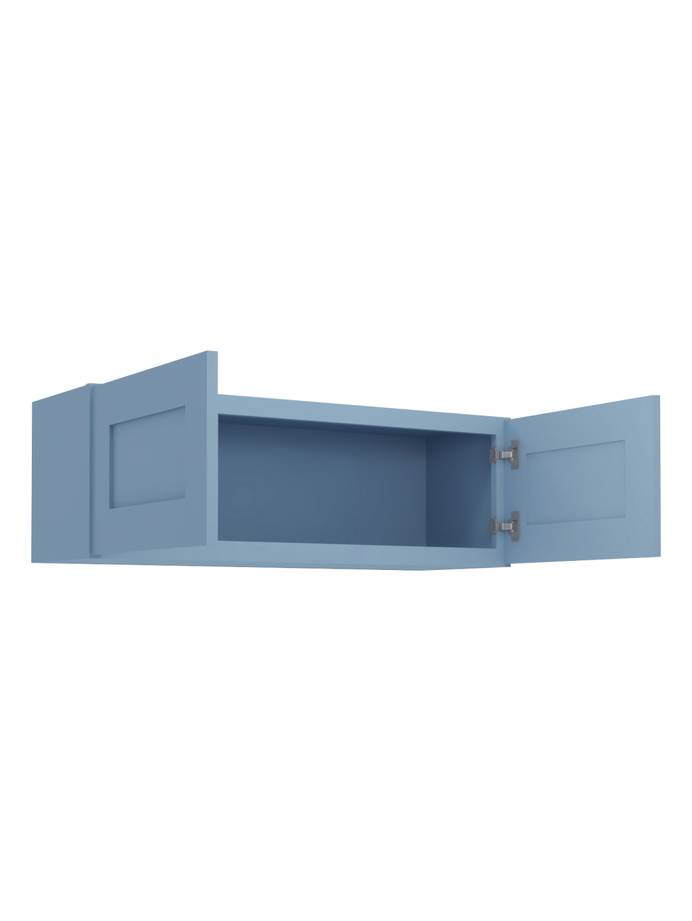 AX-W3612B: Xterra Blue Shaker 36″ Double Door Bridge Wall Cabinet