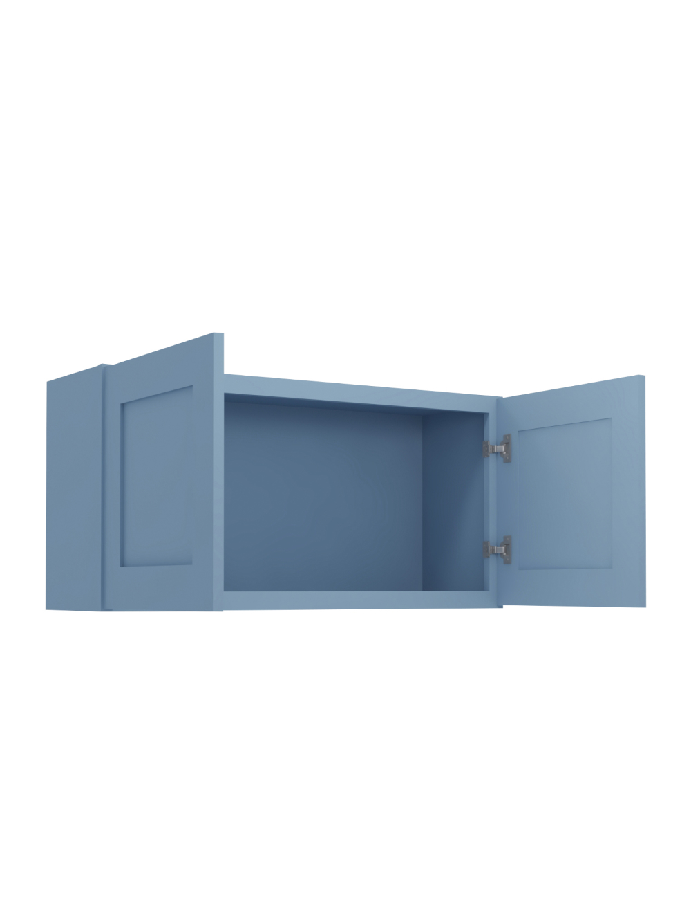 AX-W3618B: Xterra Blue Shaker 36″ Double Door Bridge Wall Cabinet