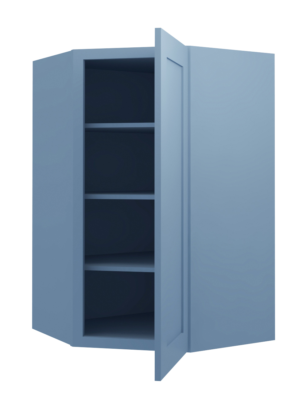 AX-WDC274215: Xterra Blue Shaker 27″ Diagonal Corner Wall Cabinet