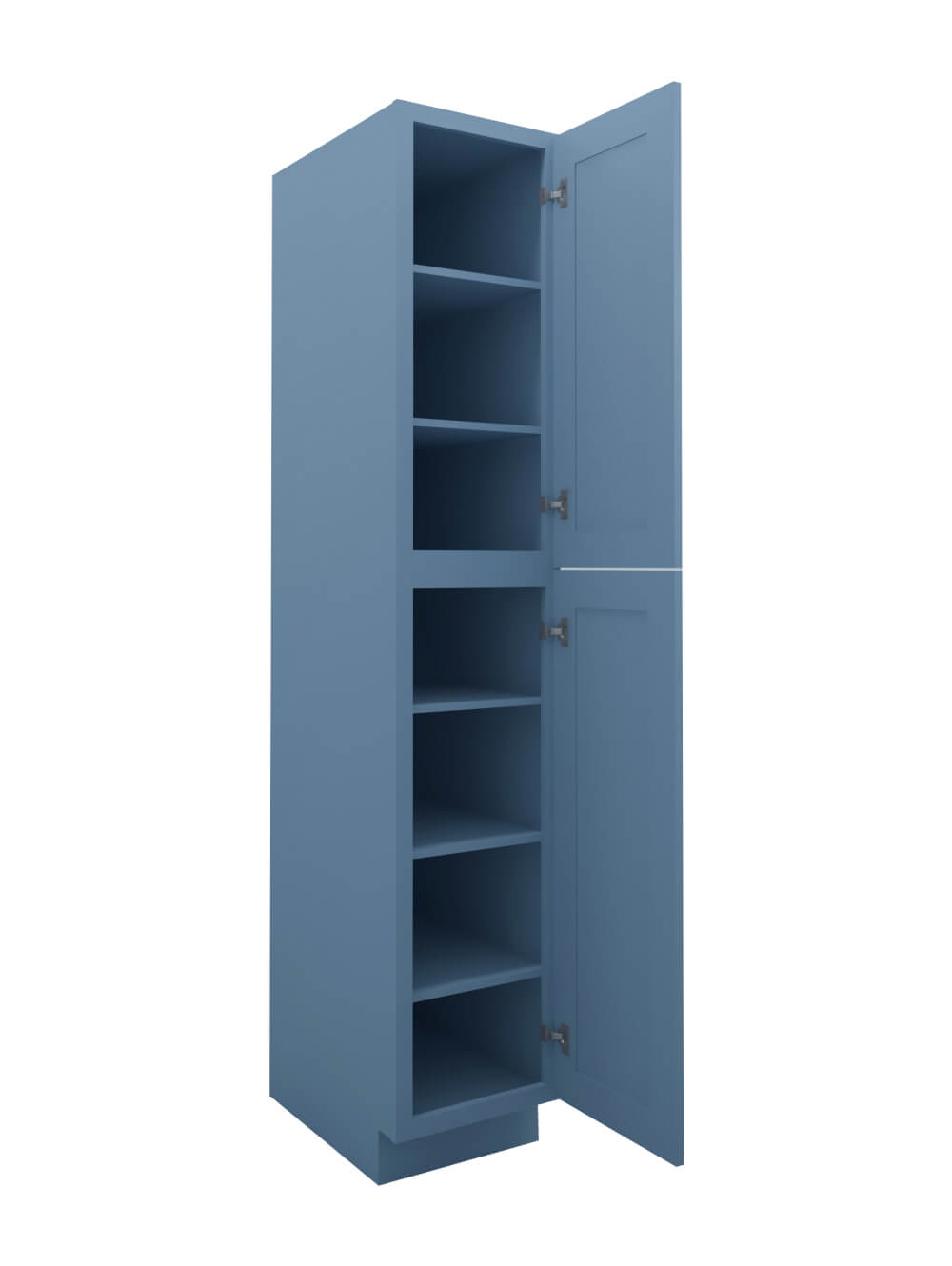 AX-WP1584: Xterra Blue Shaker 15″ 2 Door Pantry Cabinet