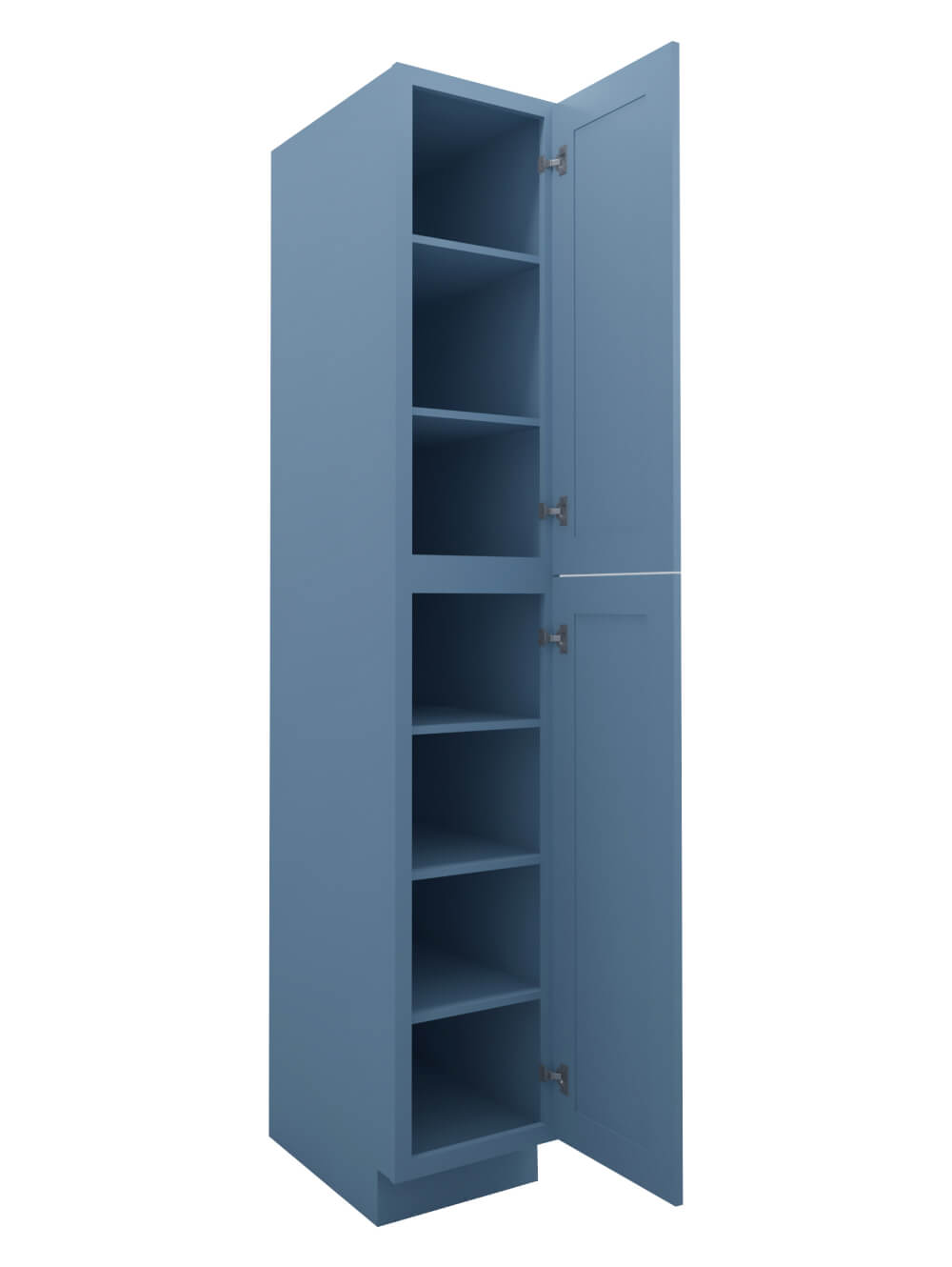 AX-WP1590: Xterra Blue Shaker 15″ 2 Door Pantry Cabinet