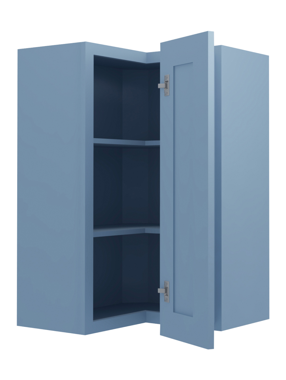 AX-WSQ2436: Xterra Blue Shaker 24″ Corner Wall Cabinet