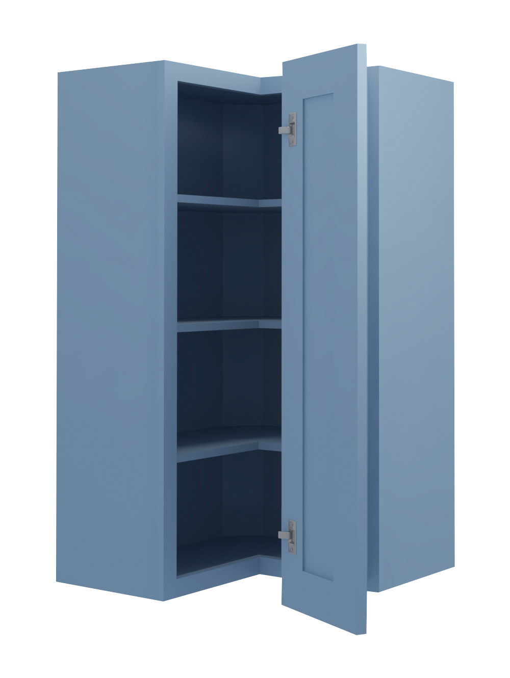 AX-WSQ2442: Xterra Blue Shaker 24″ Corner Wall Cabinet