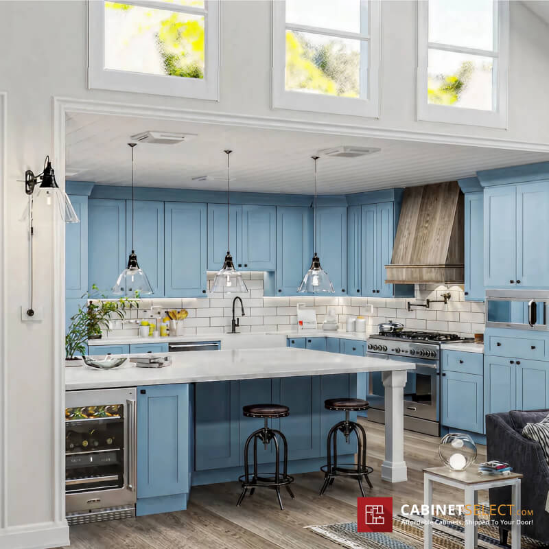 Xterra Blue Shaker Cabinet