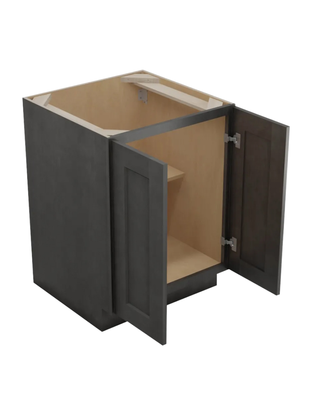 SCN-B24FH: Shaker Cinder 24″  Double Door Base Cabinet