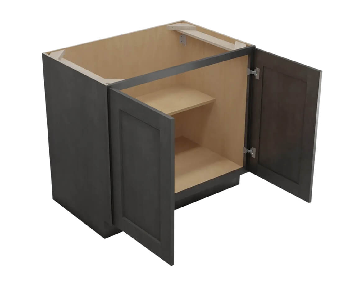 SCN-B36FH:Shaker Cinder 36″  Double Door Base Cabinet
