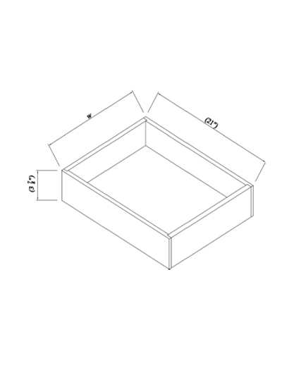 Inset White Slab Shaker Roll Out Drawer