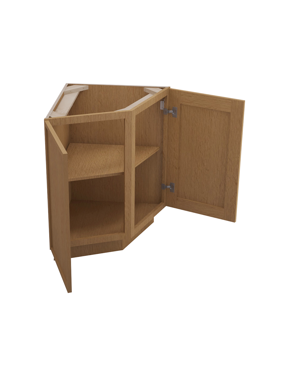 PH-AB24 (Base): Petit Oak Shaker 24″ Angle Base End Cabinet