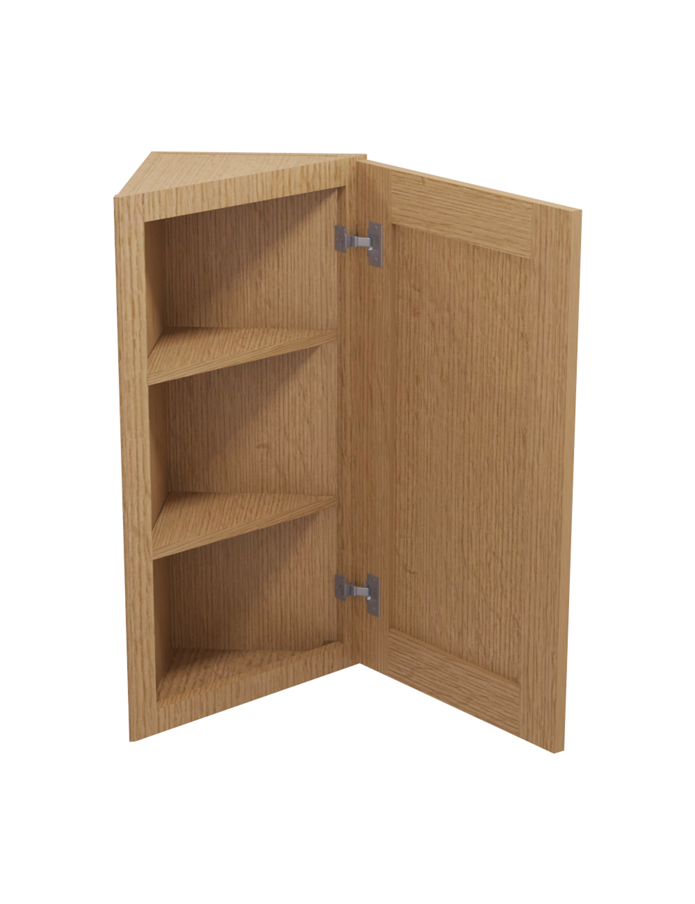PH-AW30: Petit Oak Shaker 30″ Angled Wall End Cabinet