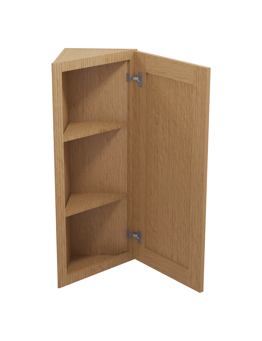 PH-AW36: Petit Oak Shaker 36″ Angled Wall End Cabinet