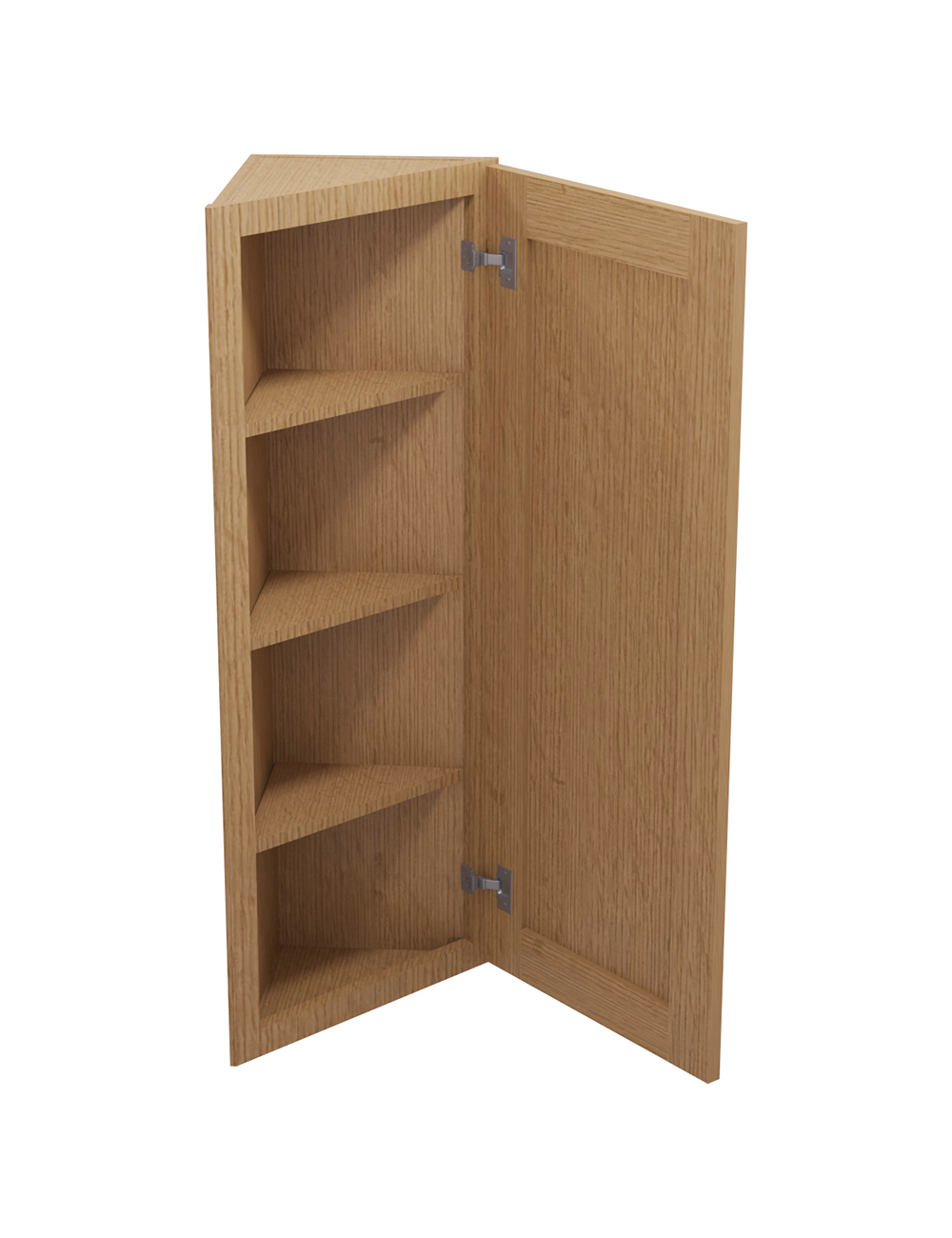 PH-AW42: Petit Oak Shaker 42″ Angled Wall End Cabinet