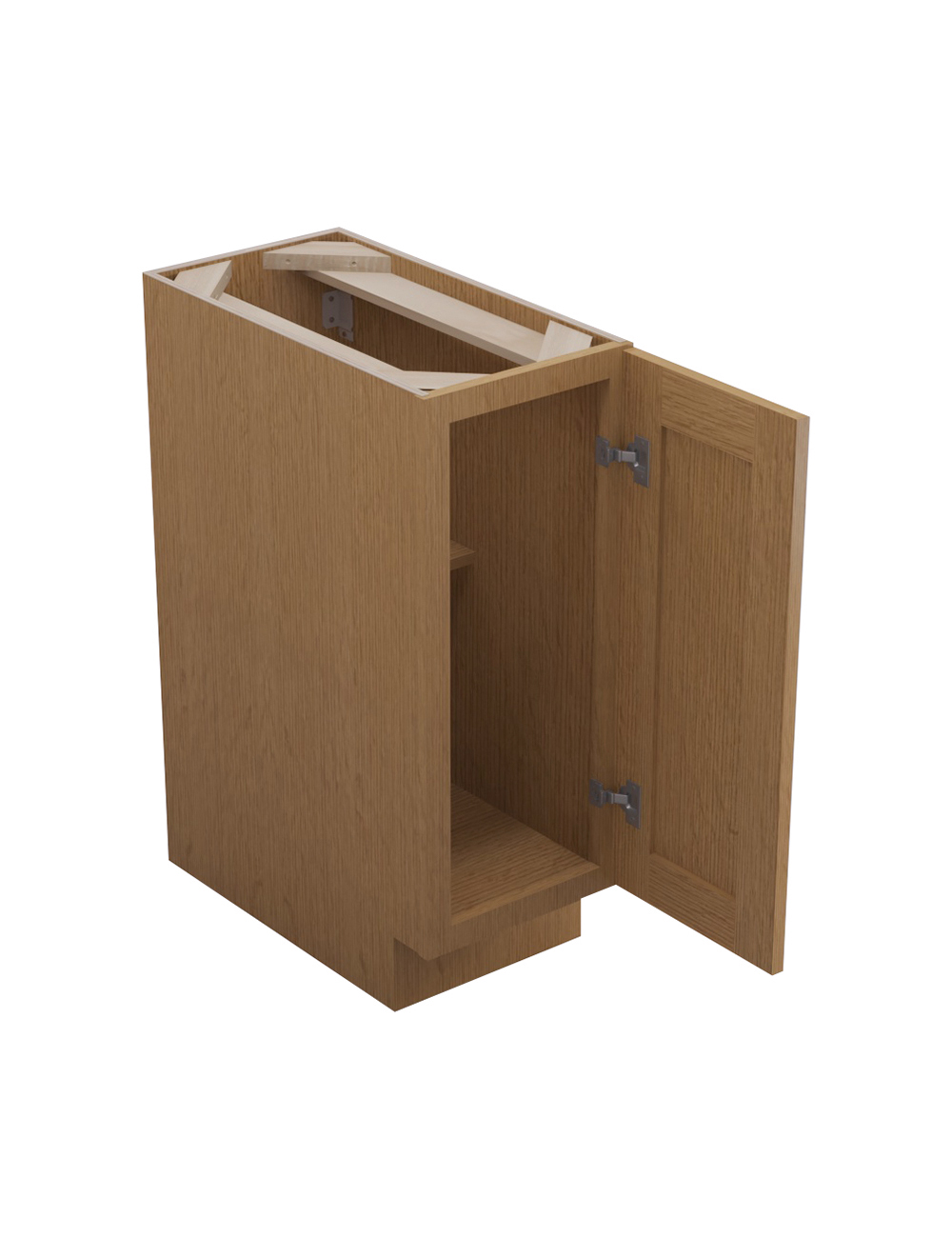 PH-FB12: Petit Oak Shaker 12″ Full Height Base Cabinet